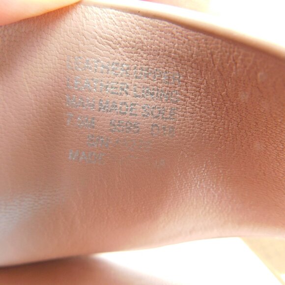 TORY BURCH Baby Pink Logo Leather Thong Flat Sandals 7.5 - Picture 6 of 6